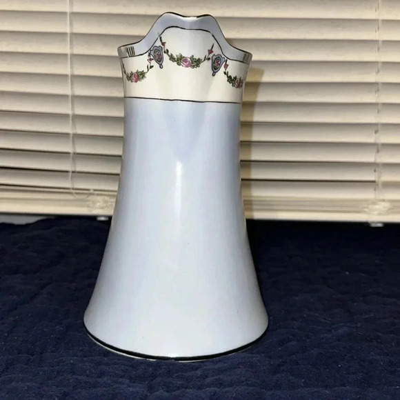 Antique Vintage Noritake Morimura Light Blue & Black Coffee Pot Made in Japan - Picture 4 of 16